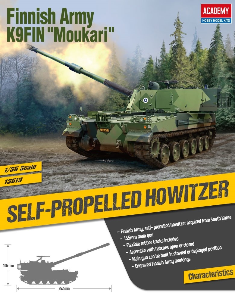 Zdjęcie dodatkowe produktu K9FIN Moukari Finnish Army 1:35 Academy 13519