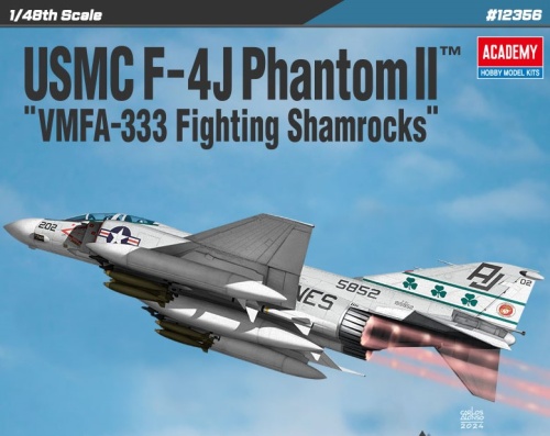USMC F-4J Phantom II VMFA-333 Fighting Shamrocks 1:48 Academy 12356