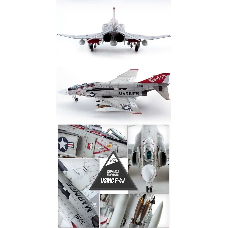 Zdjęcie dodatkowe produktu USMC F-4J VFMA-232 Red Devils 1:72 Academy 12556