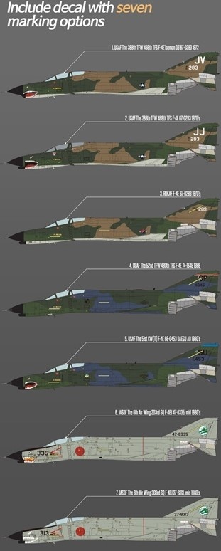 Zdjęcie dodatkowe produktu USAF F-4E Vietnam War 1:32 Academy 12133