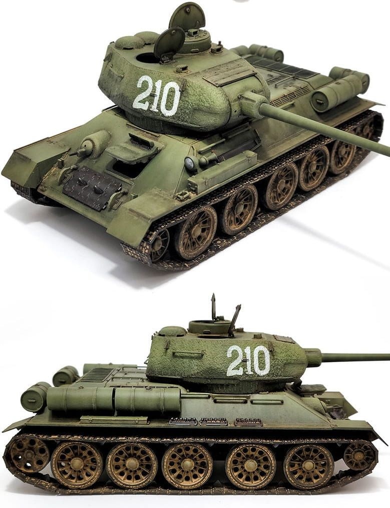 Zdjęcie dodatkowe produktu T-34/85 Ural Tank Factory No. 183 1:35 Academy 13554