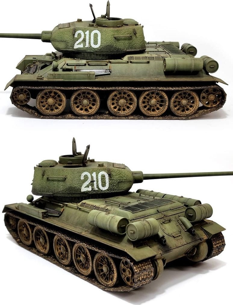 Zdjęcie dodatkowe produktu T-34/85 Ural Tank Factory No. 183 1:35 Academy 13554