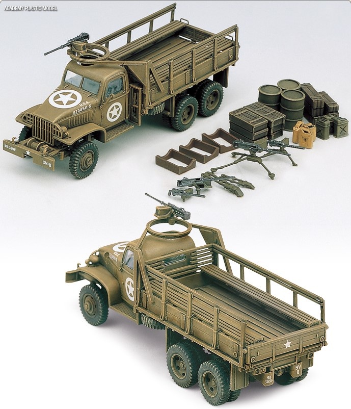 Zdjęcie dodatkowe produktu U.S. 2.5 Ton Cargo Truck 1:72 Academy 13402