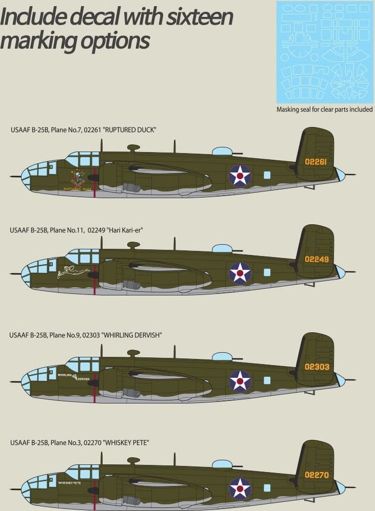 Zdjęcie dodatkowe produktu USAAF B-25B The Battle Of Midway 80th Anniversary 1:48 Academy 12336