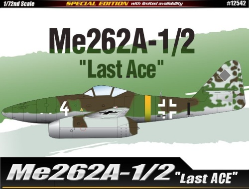 Me262A-1/2 Last Ace 1:72 Academy 12542