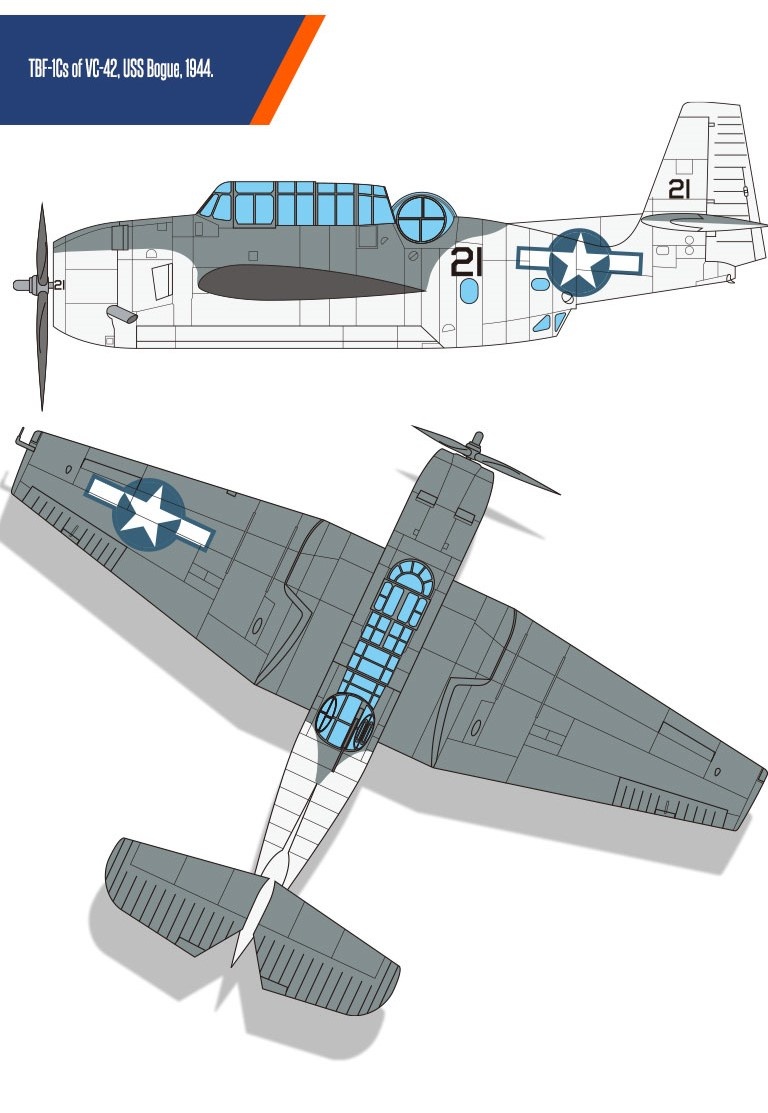 Zdjęcie dodatkowe produktu USN TBF-1C Battle of Leyte Gulf 1:48 Academy 12340