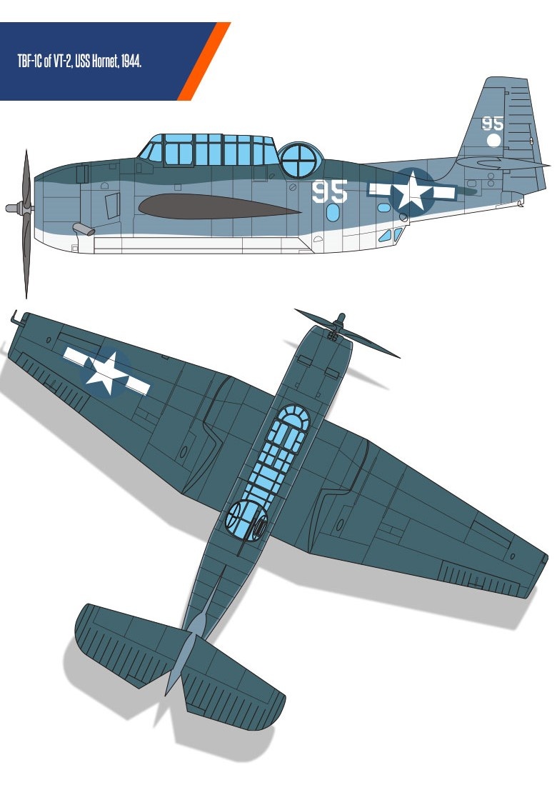 Zdjęcie dodatkowe produktu USN TBF-1C Battle of Leyte Gulf 1:48 Academy 12340