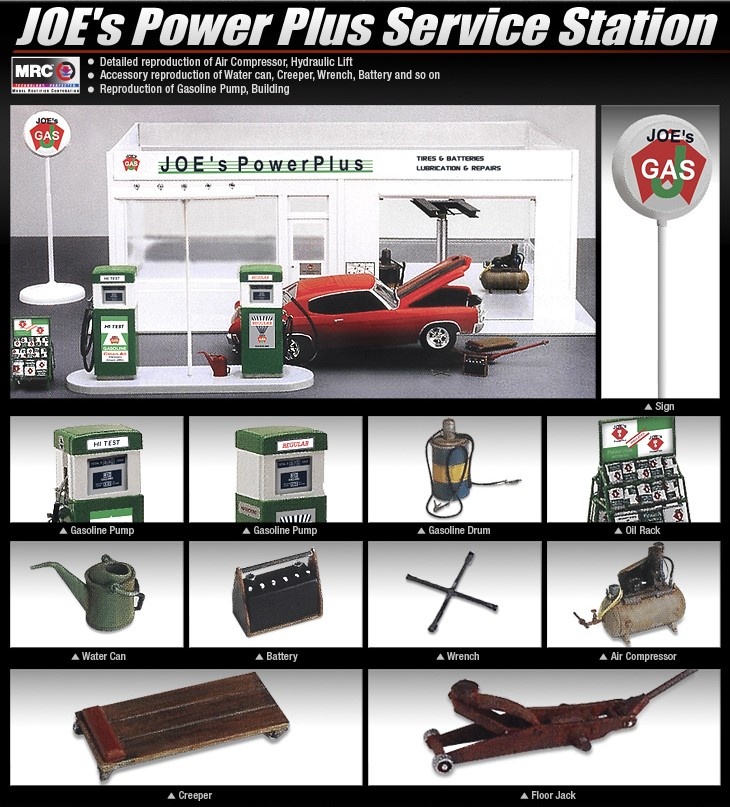 Zdjęcie dodatkowe produktu Stacja serwisowa Joe's Power Plus 1:24 Academy 15122