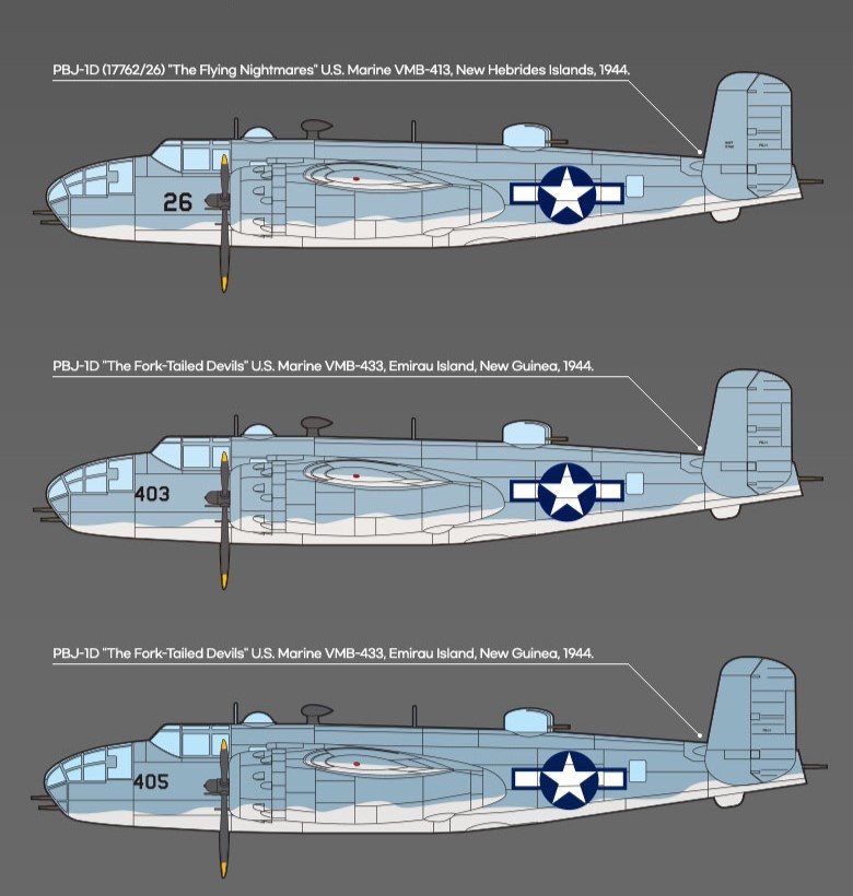 Zdjęcie dodatkowe produktu USMC PBJ-1D (B-25 Mitchell) 1:48 Academy 12334