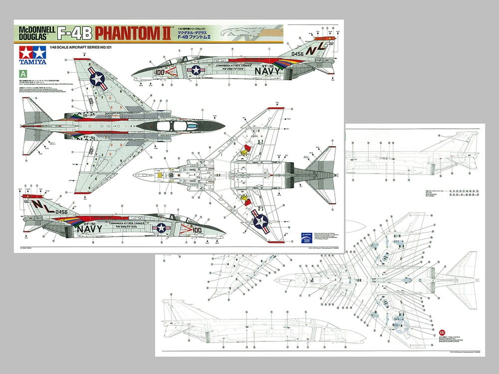 Zdjęcie dodatkowe produktu McDonnell Douglas F-4B Phantom II 1:48 Tamiya 61121
