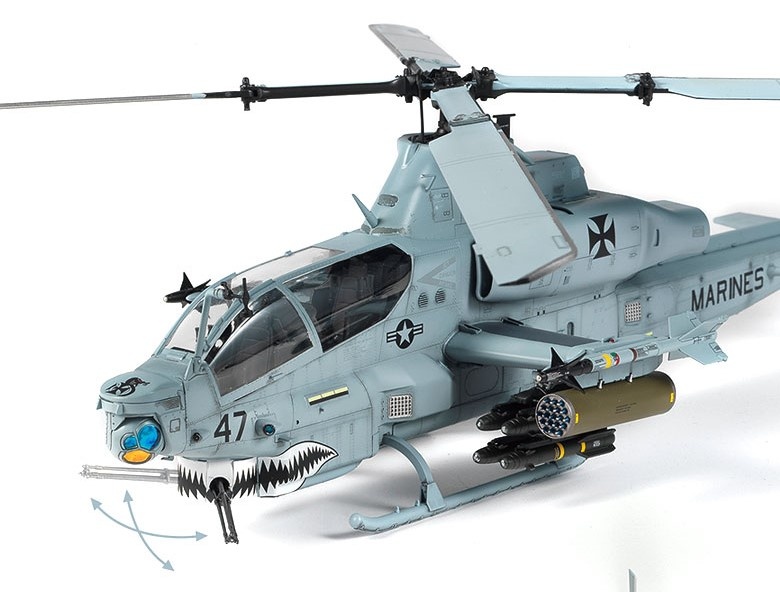 Zdjęcie dodatkowe produktu USMC AH-1Z Shark Mouth 1:35 Academy 12127