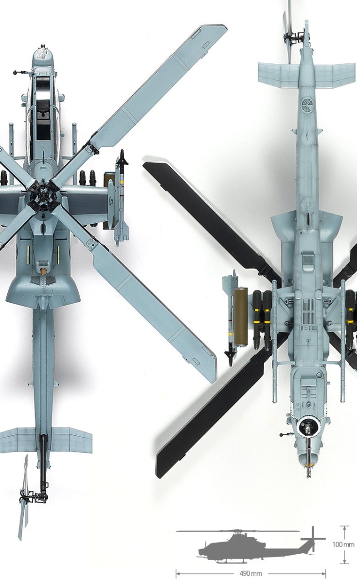 Zdjęcie dodatkowe produktu USMC AH-1Z Shark Mouth 1:35 Academy 12127