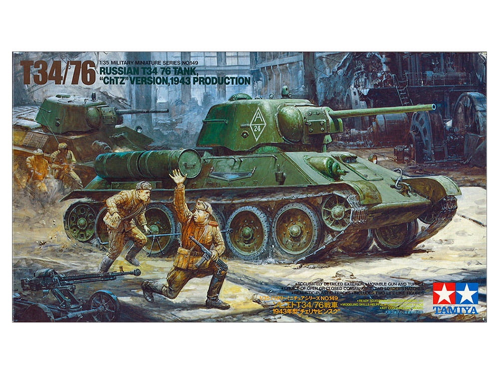 Zdjęcie główne produktu T-34 (T34/76 ChTZ) Radziecki czołg 1:35 Tamiya 35149