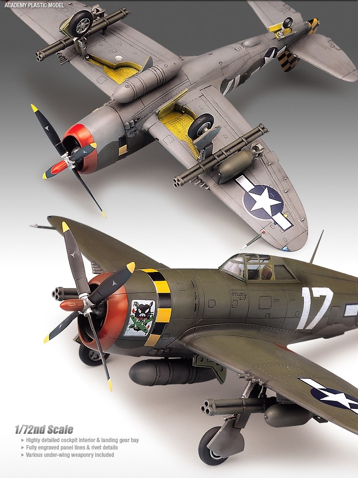 Zdjęcie dodatkowe produktu P-47D Razorback 1:72 Academy 12492