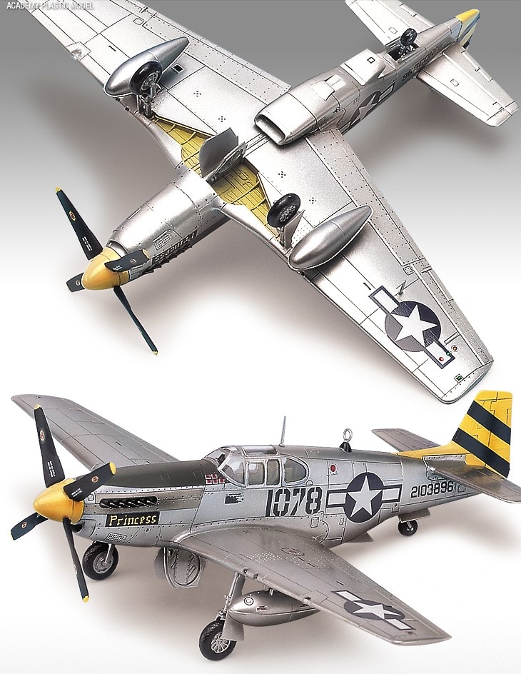 Zdjęcie dodatkowe produktu P-51C Mustang 1:72 Academy 12441