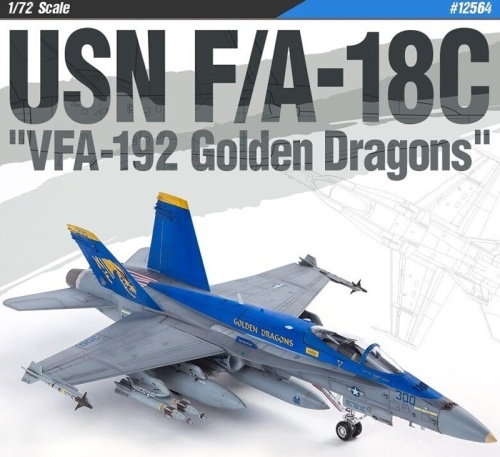 F/A-18C USN VFA-192 Golden Dragons 1:72 Academy 12564