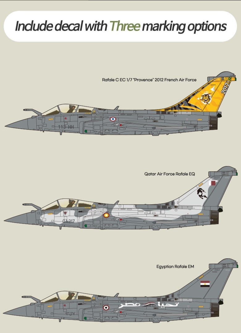 Zdjęcie dodatkowe produktu Rafale C EC 1/7 Provence 2012 1:48 Academy 12346
