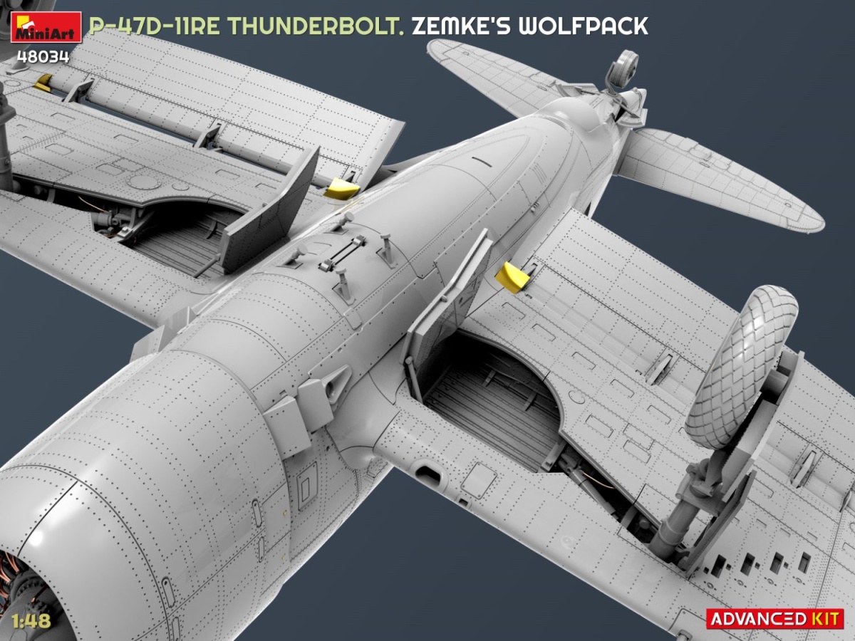 Zdjęcie dodatkowe produktu P-47D-11RE Thunderbolt Zemke's Wolfpack Advanced Kit 1:48 MiniArt 48034