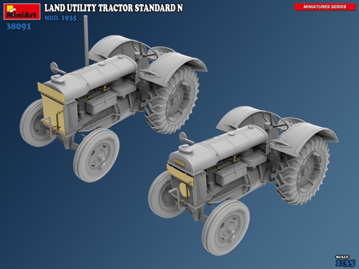 Zdjęcie dodatkowe produktu Land Utility Tractor Standard N Mod. 1935 1:35 MiniArt 38091