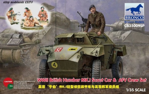 Humber mk. I Scout Car and Crew Set 1:35 Bronco CB35009SP