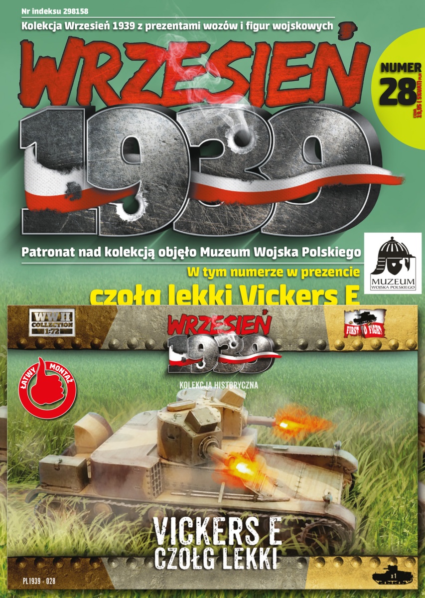 Zdjęcie główne produktu Czołg lekki Vickers E 1:72 First To Fight PL028