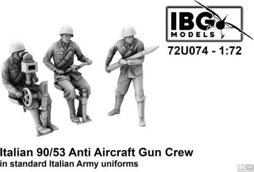 Italian 90/53 Anti Aircraft Gun in Standard Uniforms 1:72 IBG 72U074