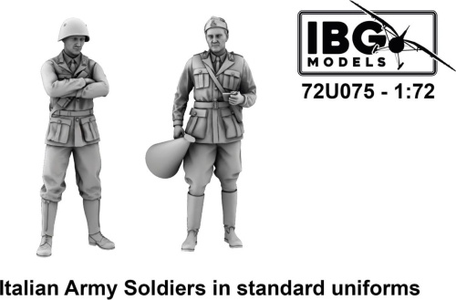Italian army soldiers in standard uniforms 1:72 ibg 72U075