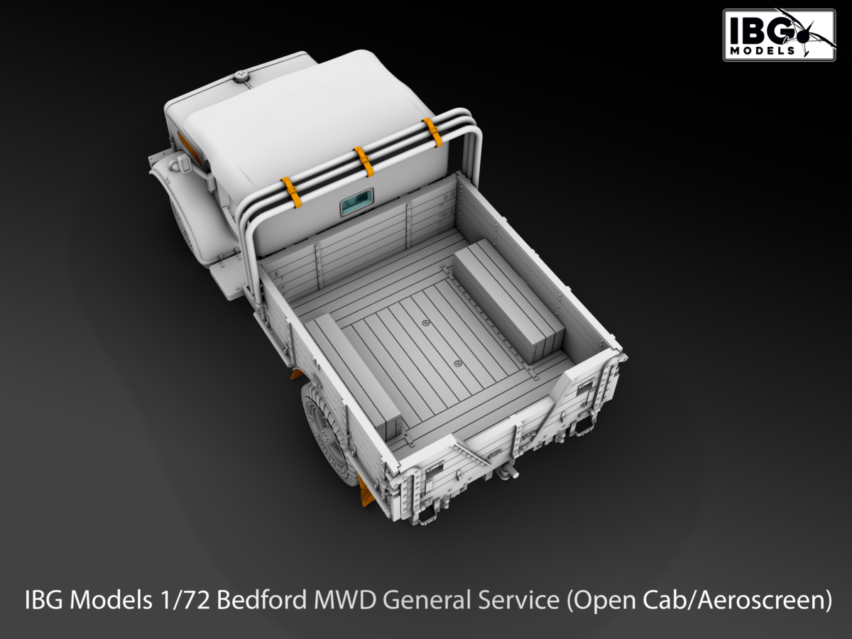 Zdjęcie dodatkowe produktu Bedford MWD General Service Open Cab / Aeroscreen 1:72 IBG 72160