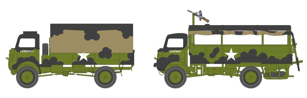 Zdjęcie dodatkowe produktu WWII 3-Ton G.S. And Troop Trucks 1:76 Airfix 03306A