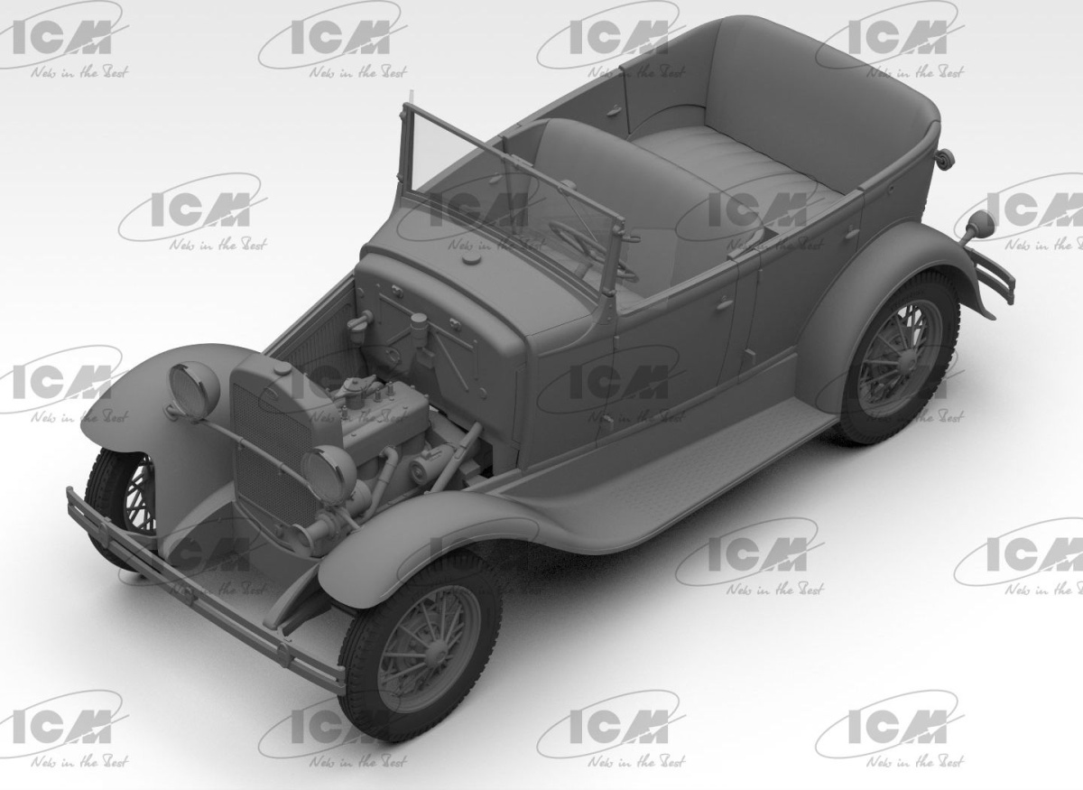 Zdjęcie dodatkowe produktu GAZ-A in German Service 1:24 ICM 24053