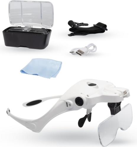 Lightcraft Shesto LC1780USB magnifying glasses and headband