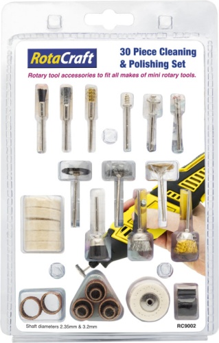 Rotacraft cleaning and polishing set (30 pcs.) Shesto RC9002