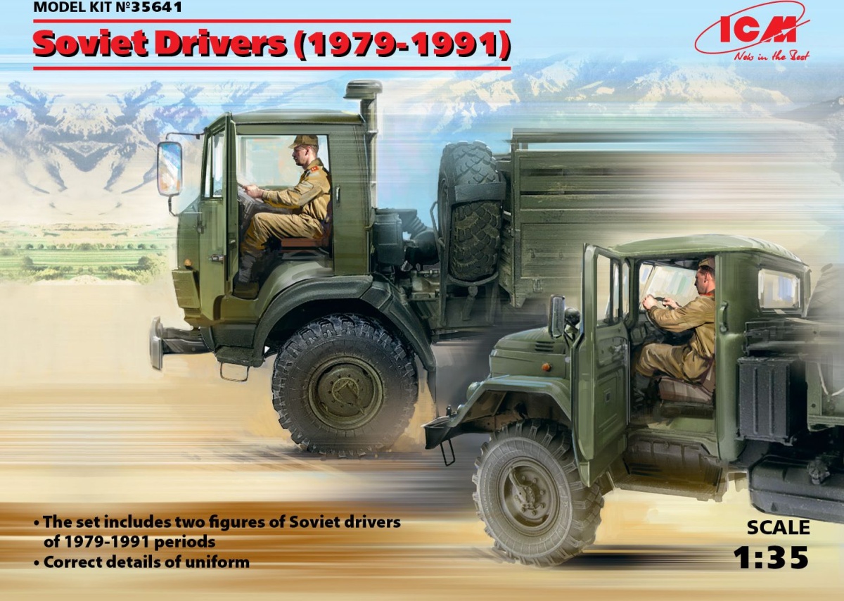 Zdjęcie główne produktu Radzieccy kierowcy (1979-1991) 1:35 ICM 35641