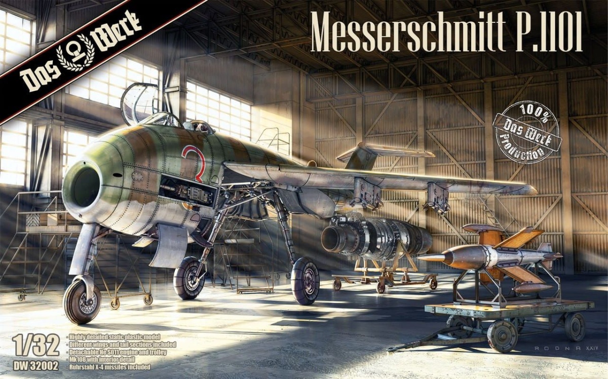 Zdjęcie główne produktu Messerschmitt P.1101 1:32 Das Werk 32002