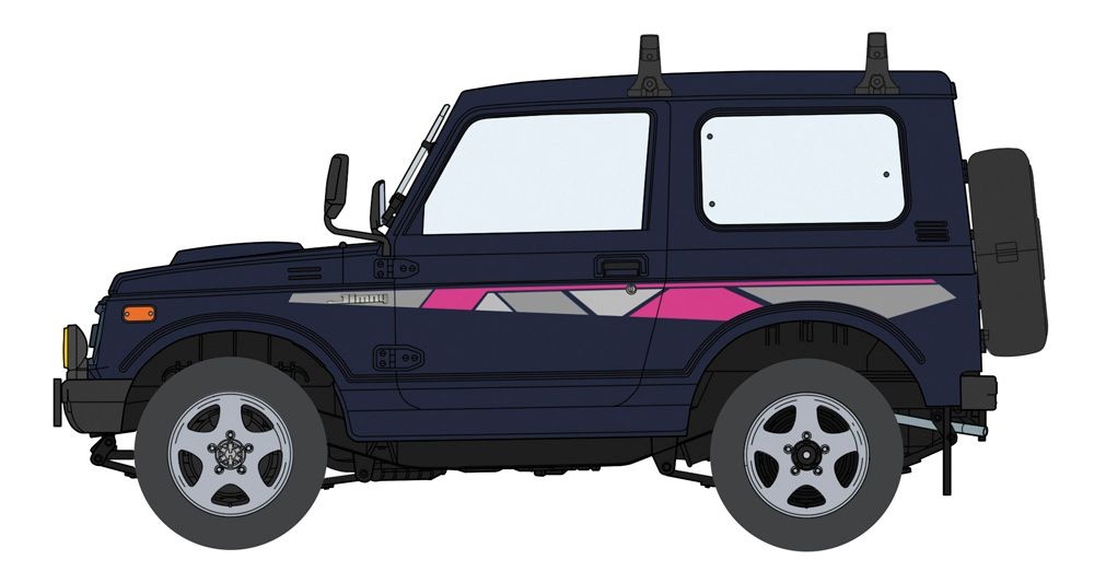 Zdjęcie dodatkowe produktu Suzuki Jimny (JA11-3) With Base Carrier 1:24 Hasegawa 20744