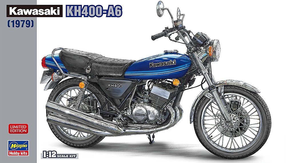 Zdjęcie główne produktu Kawasaki KH400-A6 (1979) 1:12 Hasegawa 21772
