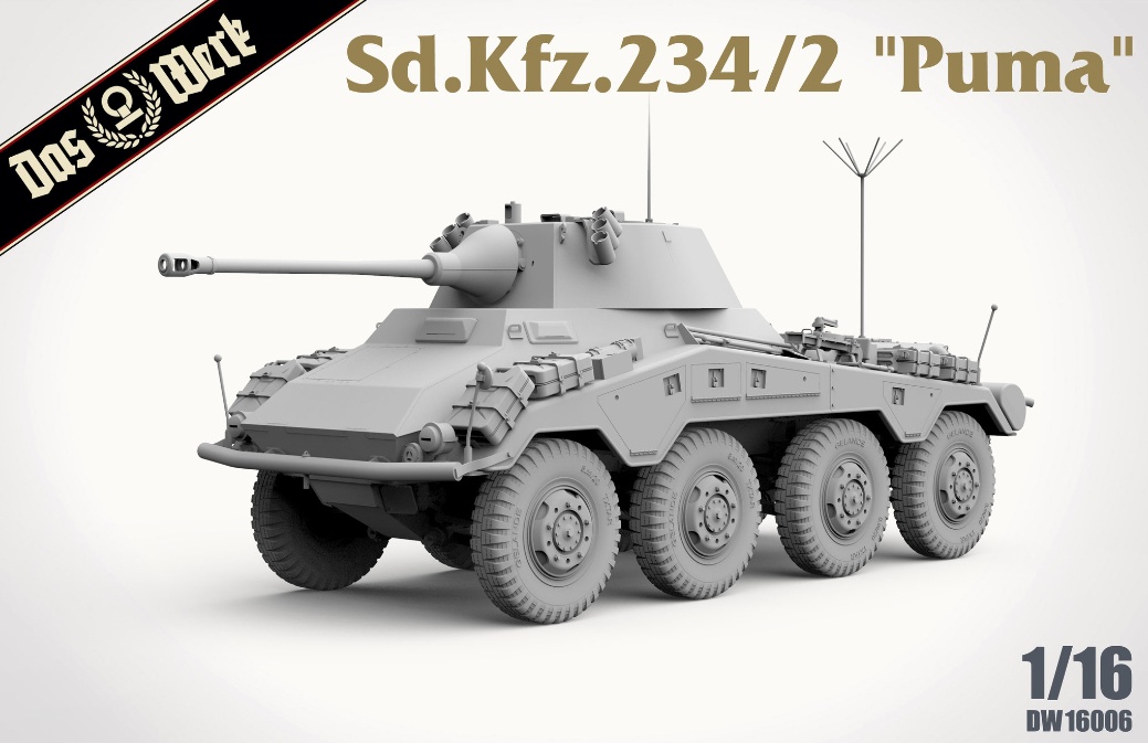 Zdjęcie dodatkowe produktu Sd.Kfz. 234/2 "Puma" 1:16 Das Werk 16006