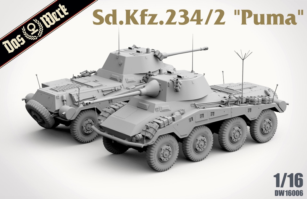 Zdjęcie dodatkowe produktu Sd.Kfz. 234/2 "Puma" 1:16 Das Werk 16006