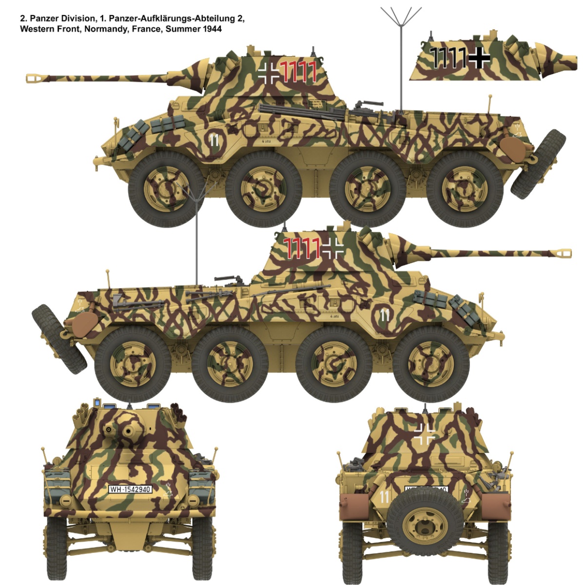Zdjęcie dodatkowe produktu Sd.Kfz. 234/2 "Puma" 1:16 Das Werk 16006