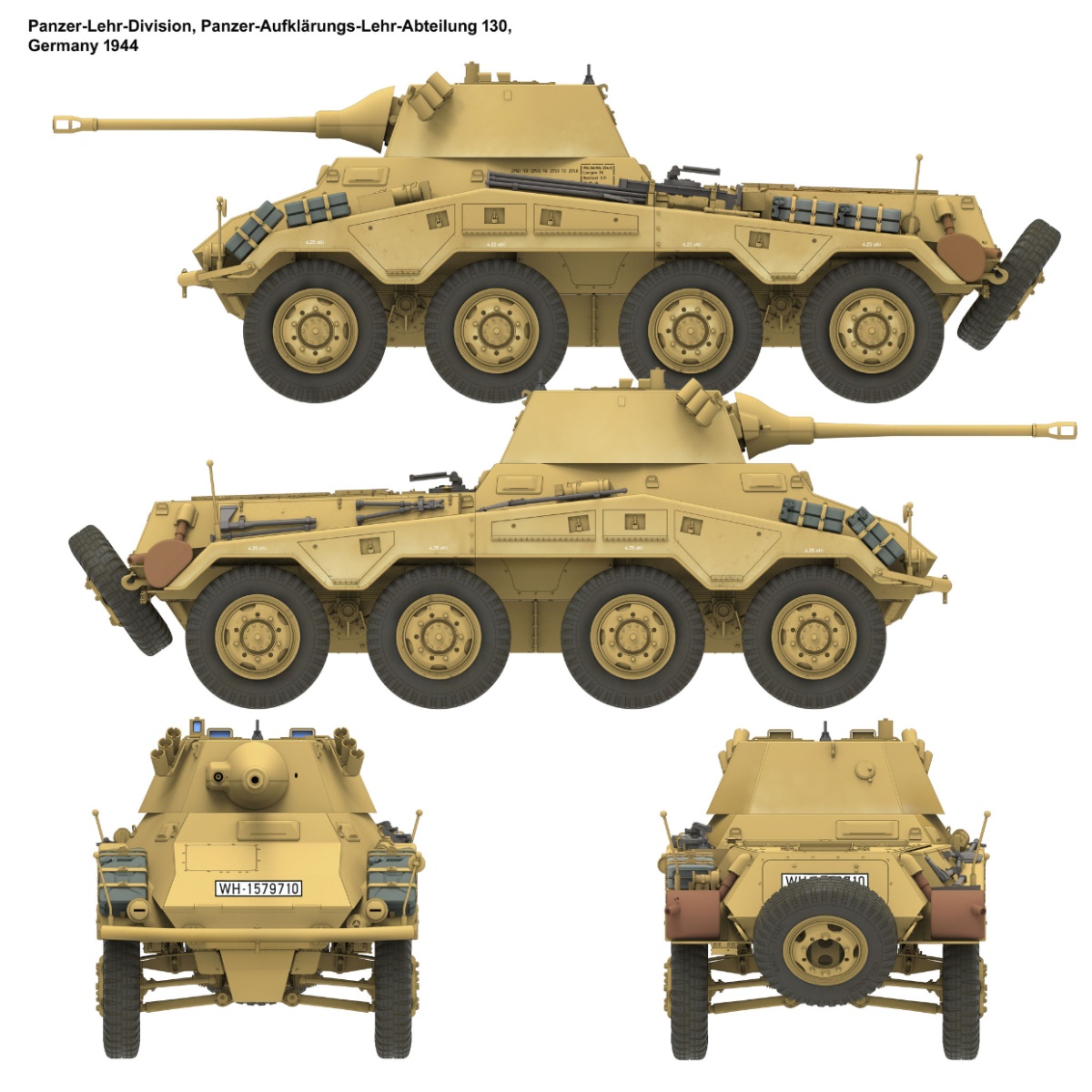 Zdjęcie dodatkowe produktu Sd.Kfz. 234/2 "Puma" 1:16 Das Werk 16006