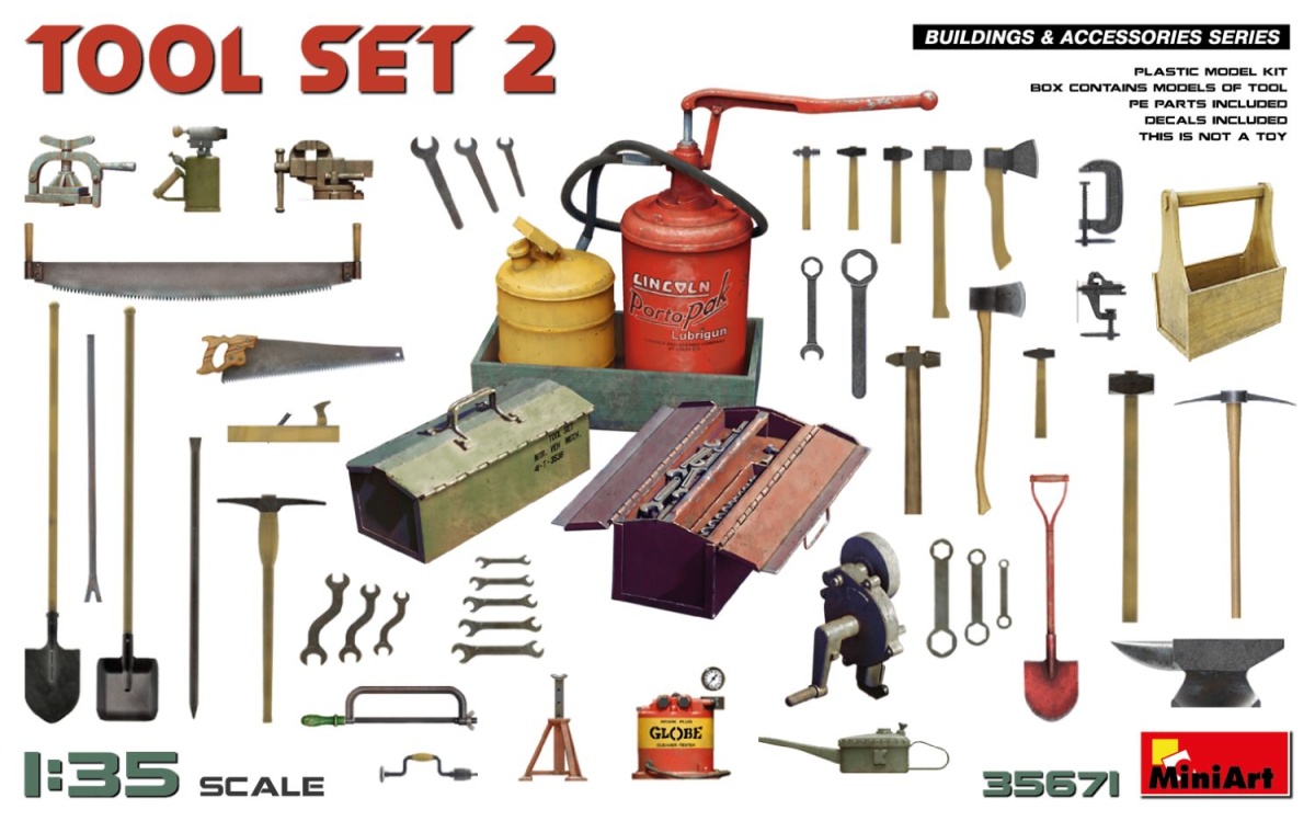 Zdjęcie główne produktu Tool Set 2 1:35 MiniArt 35671