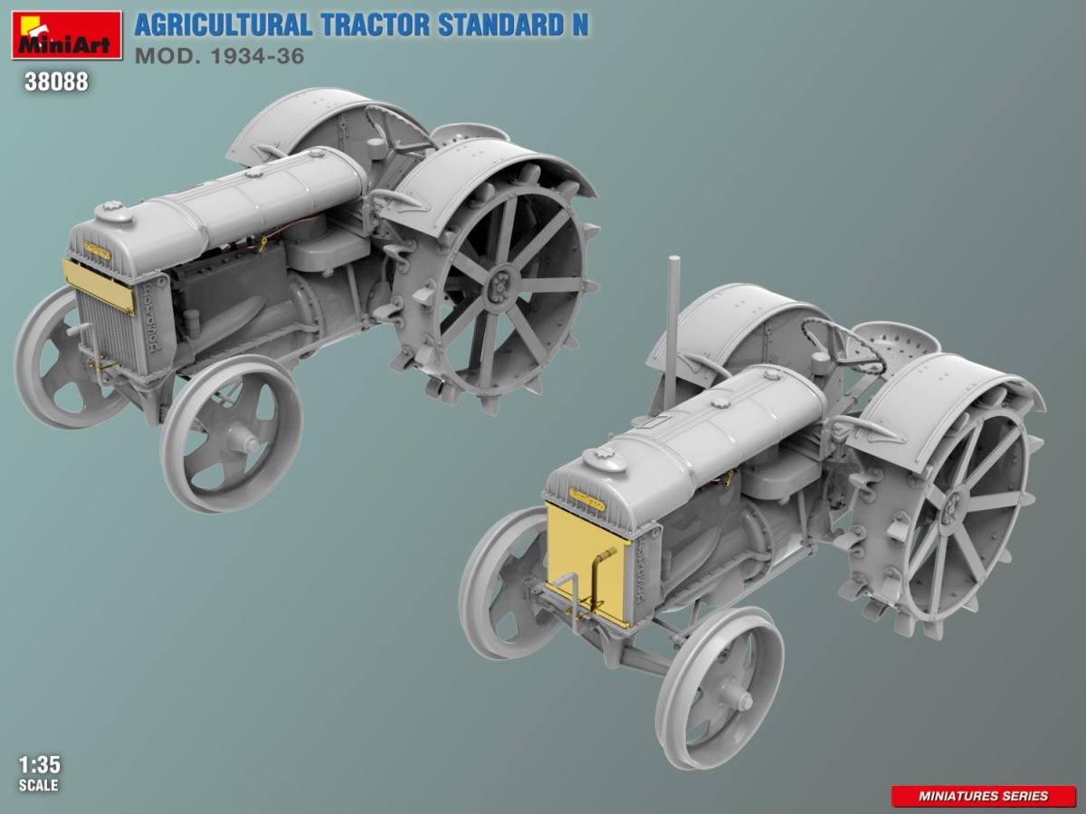 Zdjęcie dodatkowe produktu Ciągnik rolniczy Standard N Mod. 1934-1936 1:35 MiniArt 38088