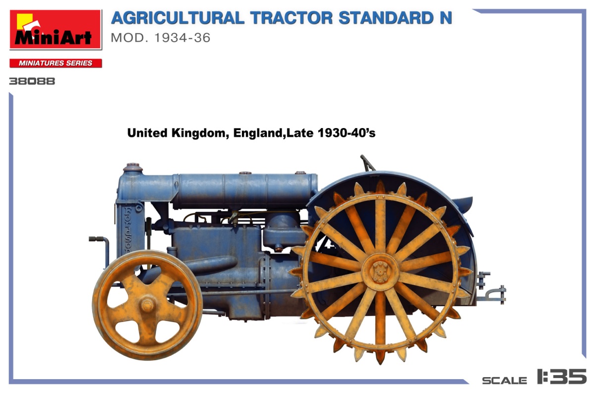 Zdjęcie dodatkowe produktu Ciągnik rolniczy Standard N Mod. 1934-1936 1:35 MiniArt 38088