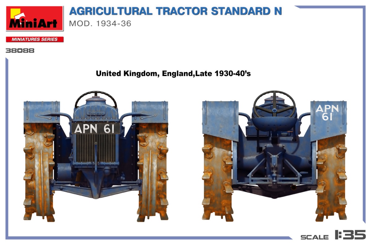 Zdjęcie dodatkowe produktu Ciągnik rolniczy Standard N Mod. 1934-1936 1:35 MiniArt 38088
