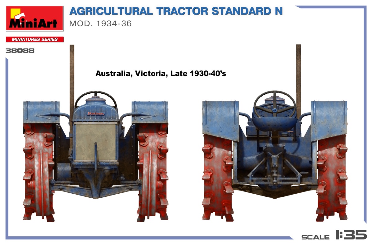 Zdjęcie dodatkowe produktu Ciągnik rolniczy Standard N Mod. 1934-1936 1:35 MiniArt 38088