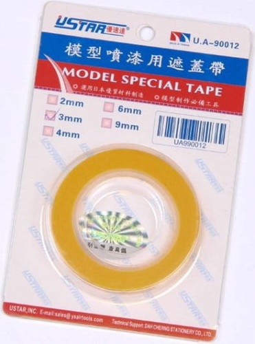 Masking tape 3mm wide U-Star 90012-3