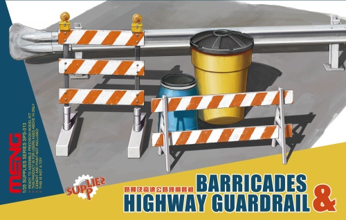 Barricades and road barriers 1:35 Meng SPS13