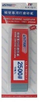 Zdjęcie główne produktu Wstępnie przycięty mini papier ścierny 2500 (50szt.) U-Star 91617