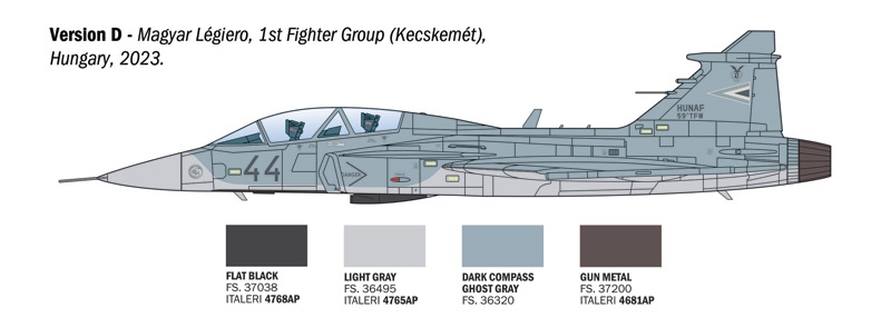 Zdjęcie dodatkowe produktu JAS-39D Gripen 1:72 Italeri 91216