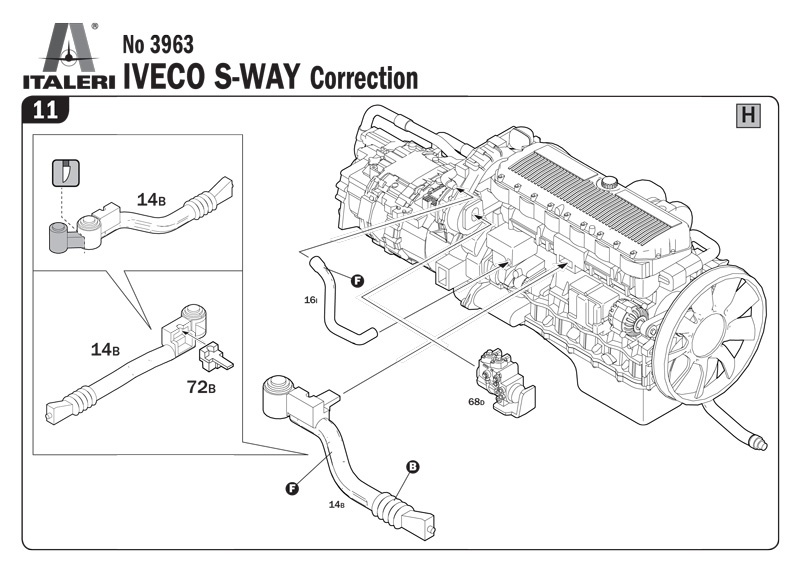 Zdjęcie dodatkowe produktu Iveco S-WAY 1:24 Italeri 3963